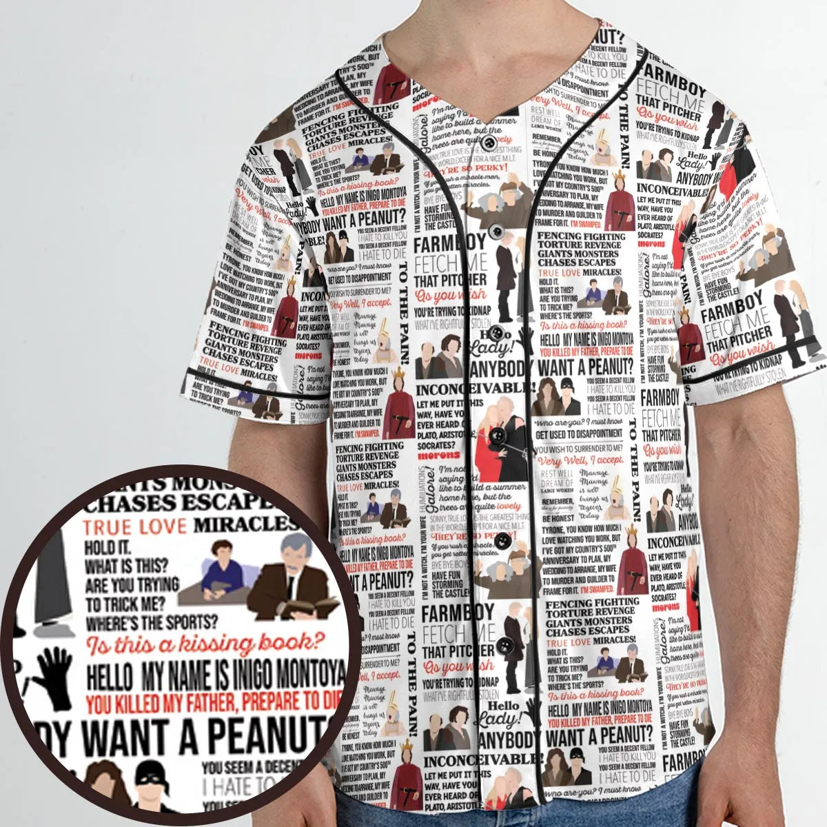 Inconceivable Quotes Unisex Baseball Jersey