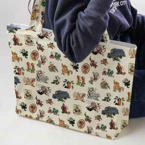 Nostalgia Terrytoons Characters Large Tote Bag