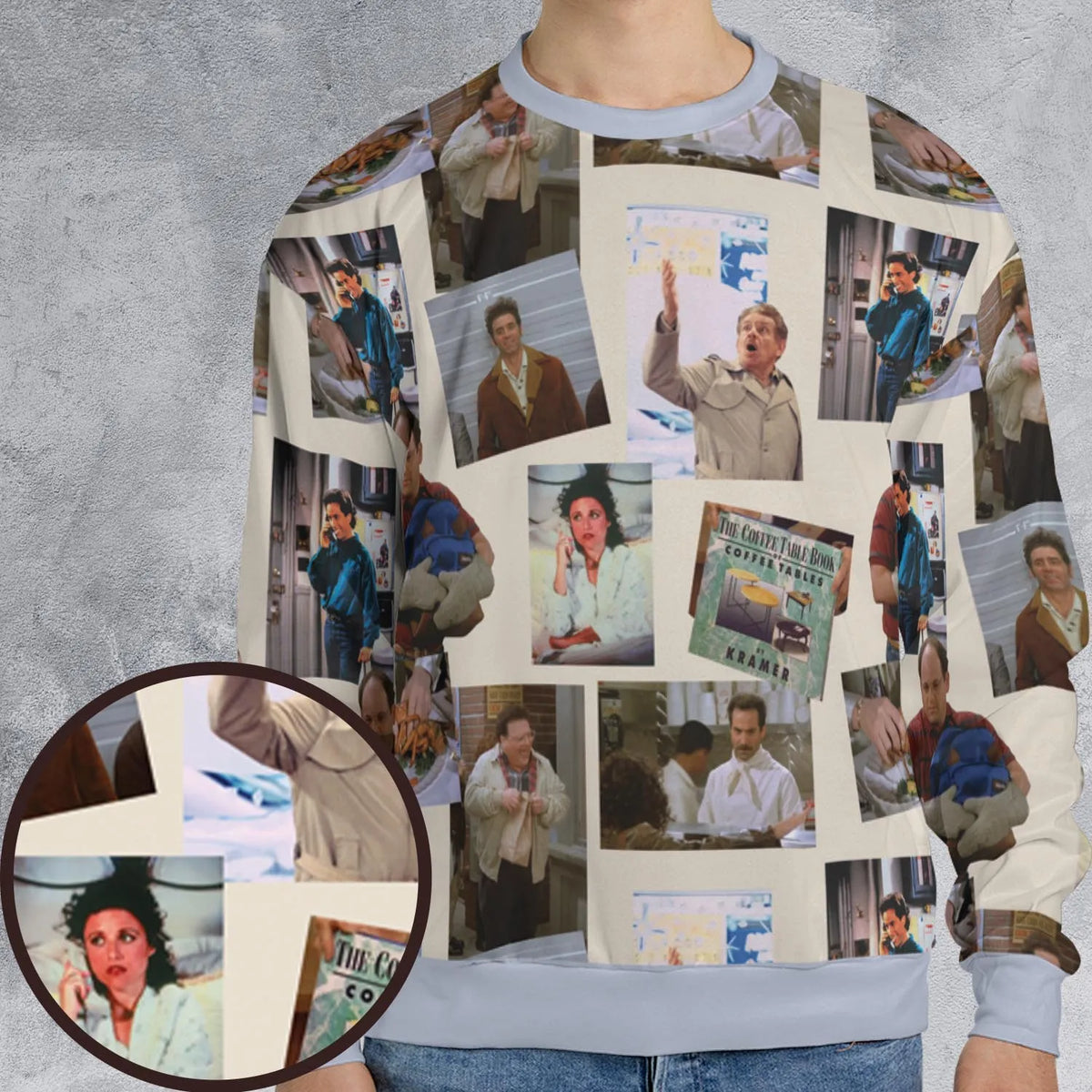 Seinfeld Famous Scenes All-over Print Sweatshirt