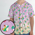 Rainbow Pokemon Pattern Unisex Baseball Jersey