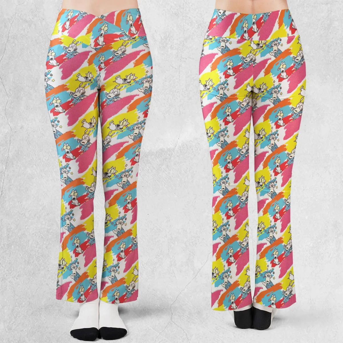 Rocko's Paint Brush Flare Leggings