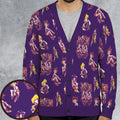 Yu Gi Oh Characters Patterns Cardigan