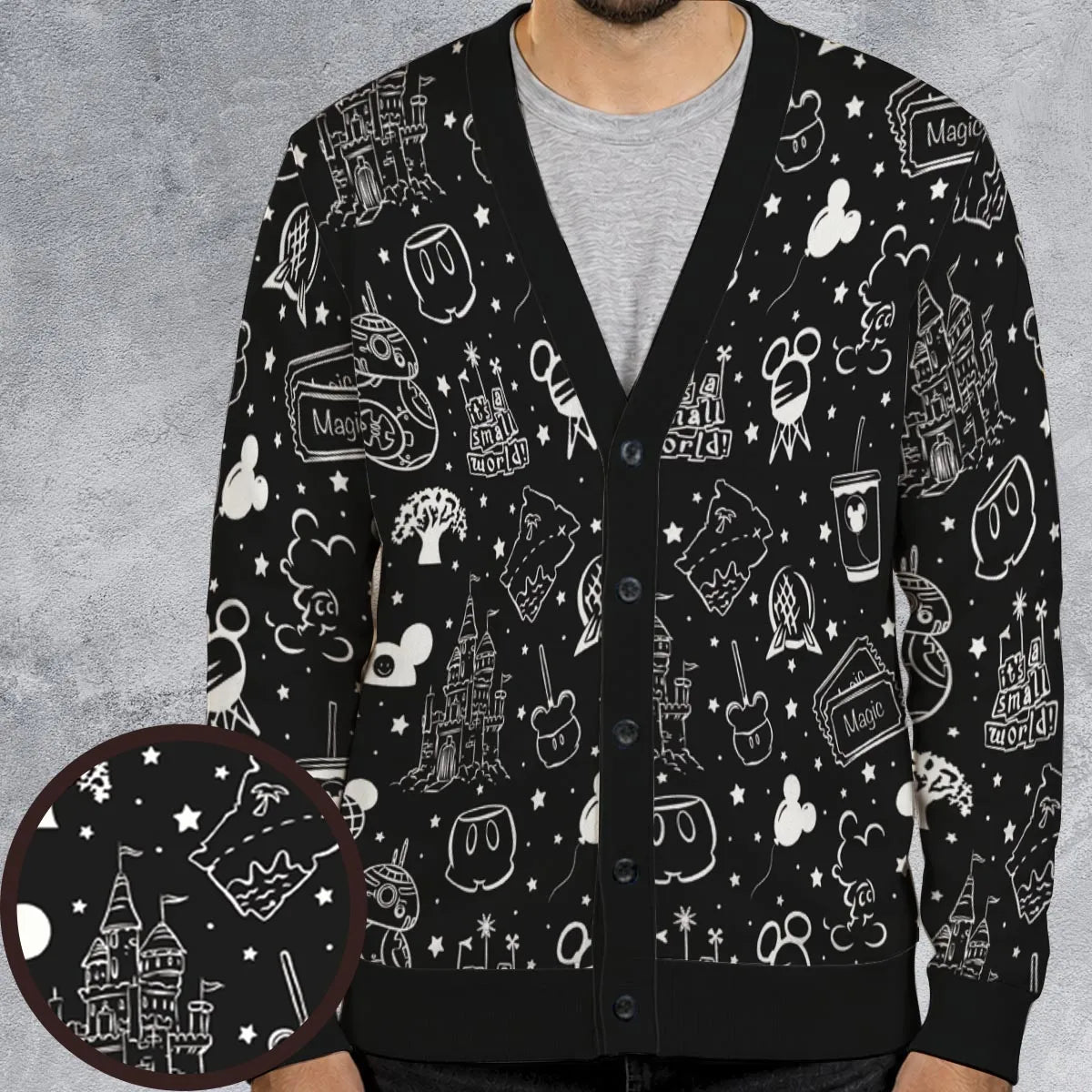 Magical Mouse World Cardigan