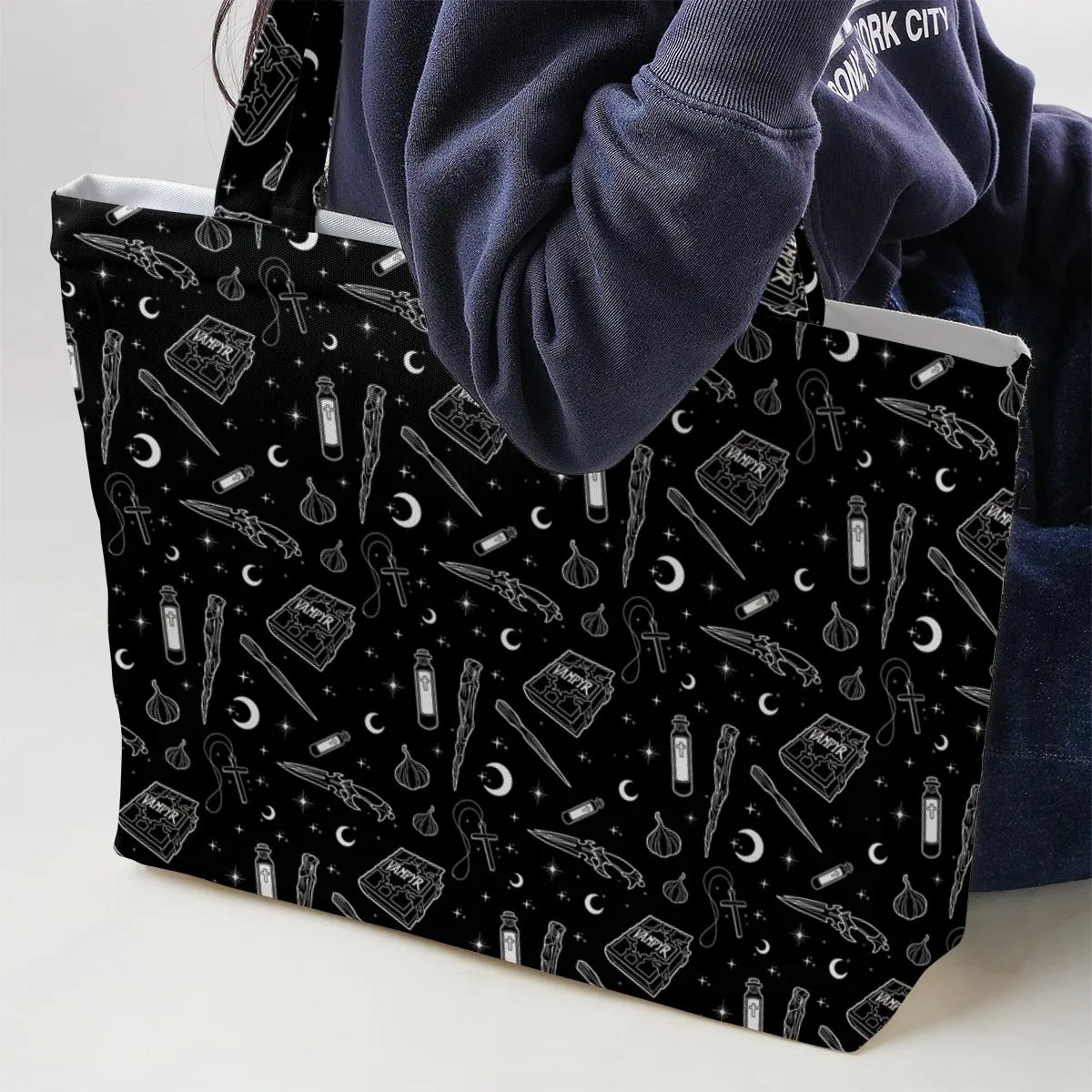 Buffy The Vampire Slayer Items Pattern Large Tote Bag
