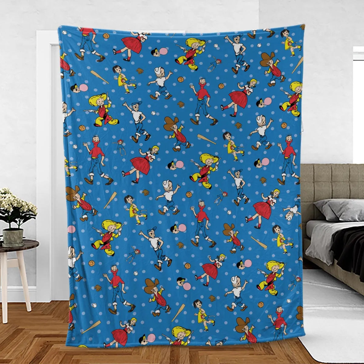 Bazooka Joe and His Friends Fleece Blanket