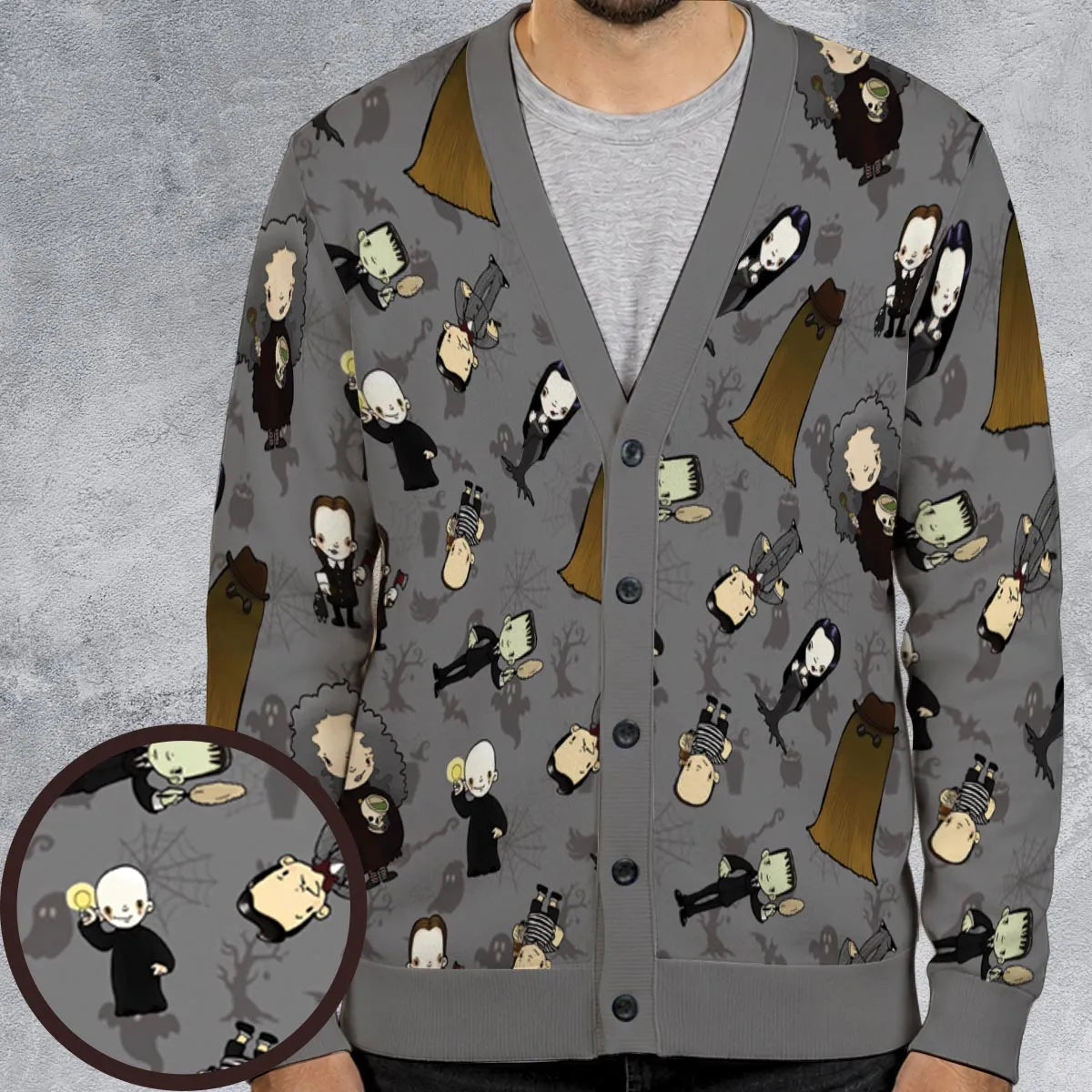 They're Creepy The Addams Family Cardigan