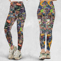 Vintage 1970s Star Trek Comic Books Collage Legging