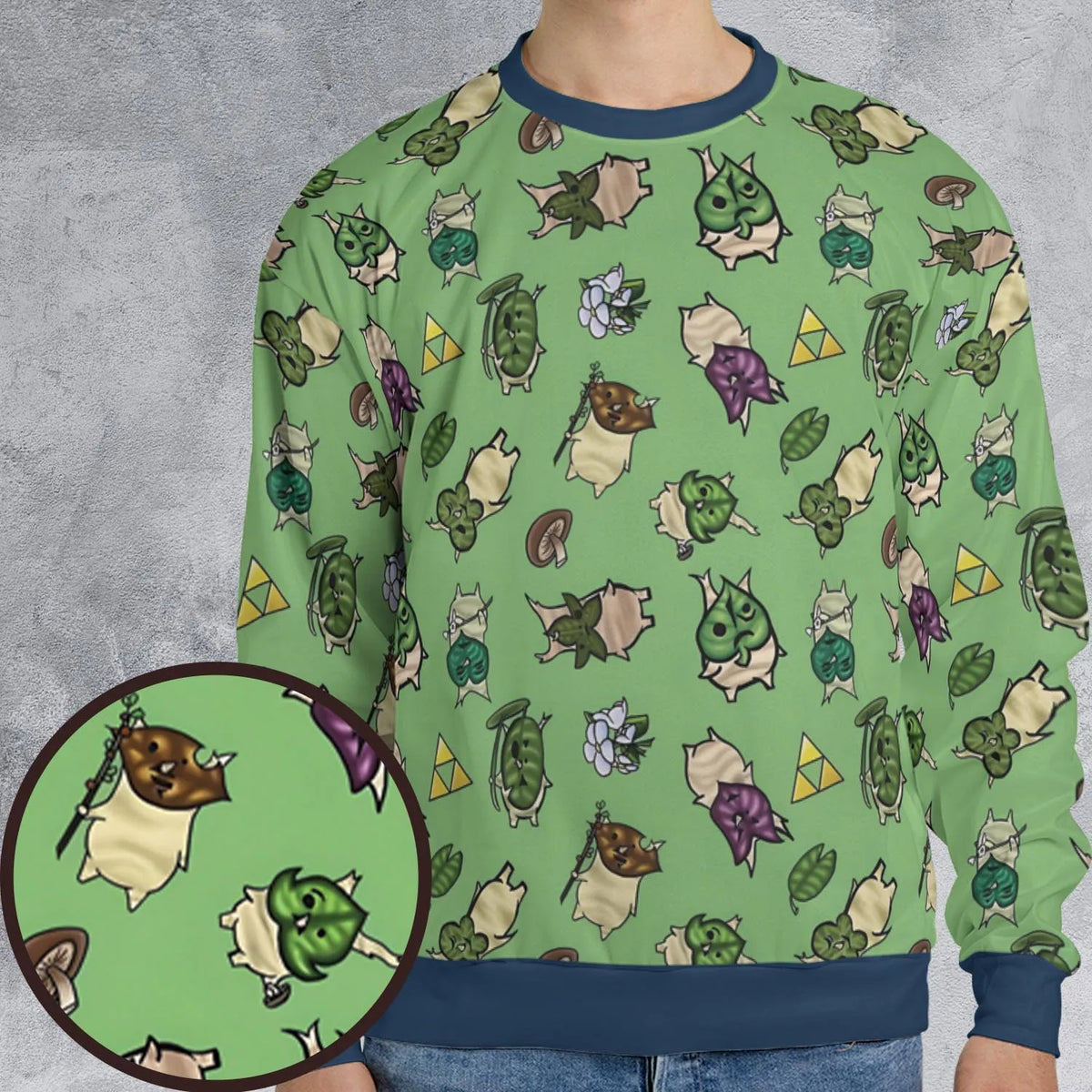 Korok Style The Legend of Zelda All-over Print Sweatshirt