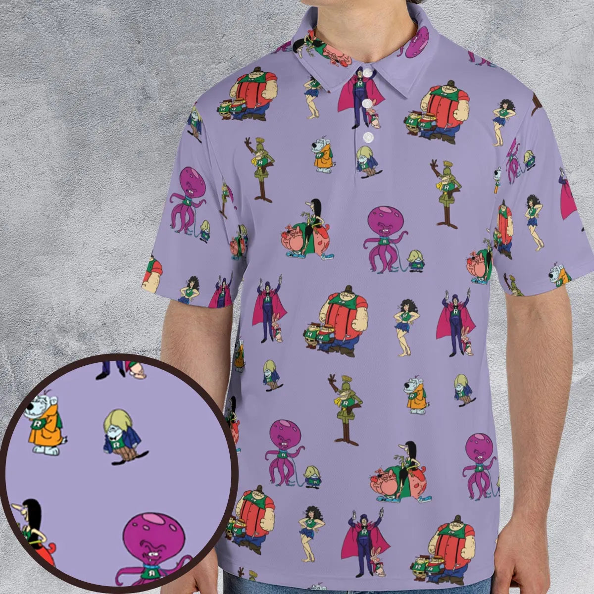 Really Rotten Scooby's All-Star Laff-A-Lympics AOP Men/Women Polo Shirt