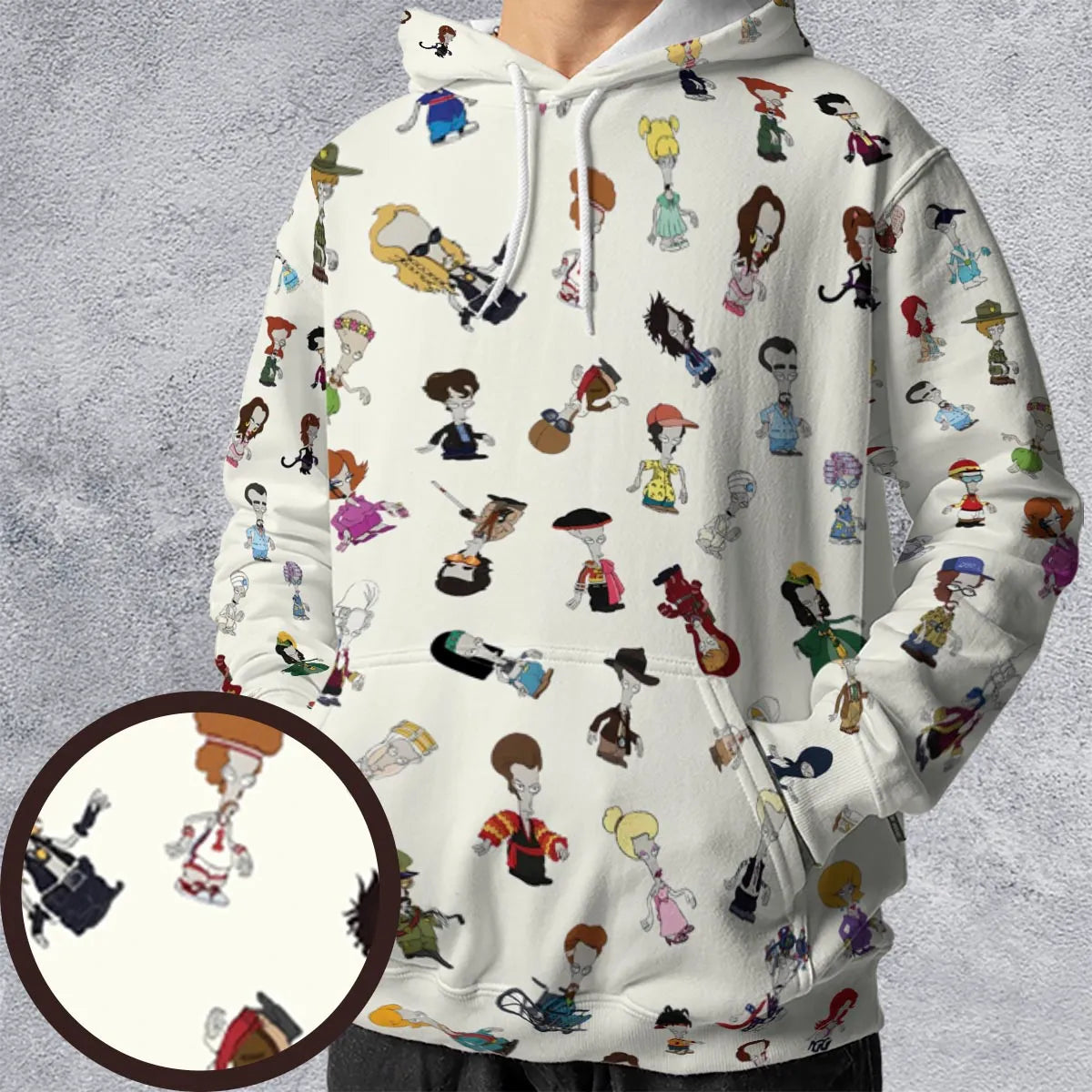 Roger persona Pop culture American Dad All-over Print Hoodie