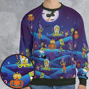 Horror Night The Simpsons All-over Print Sweatshirt