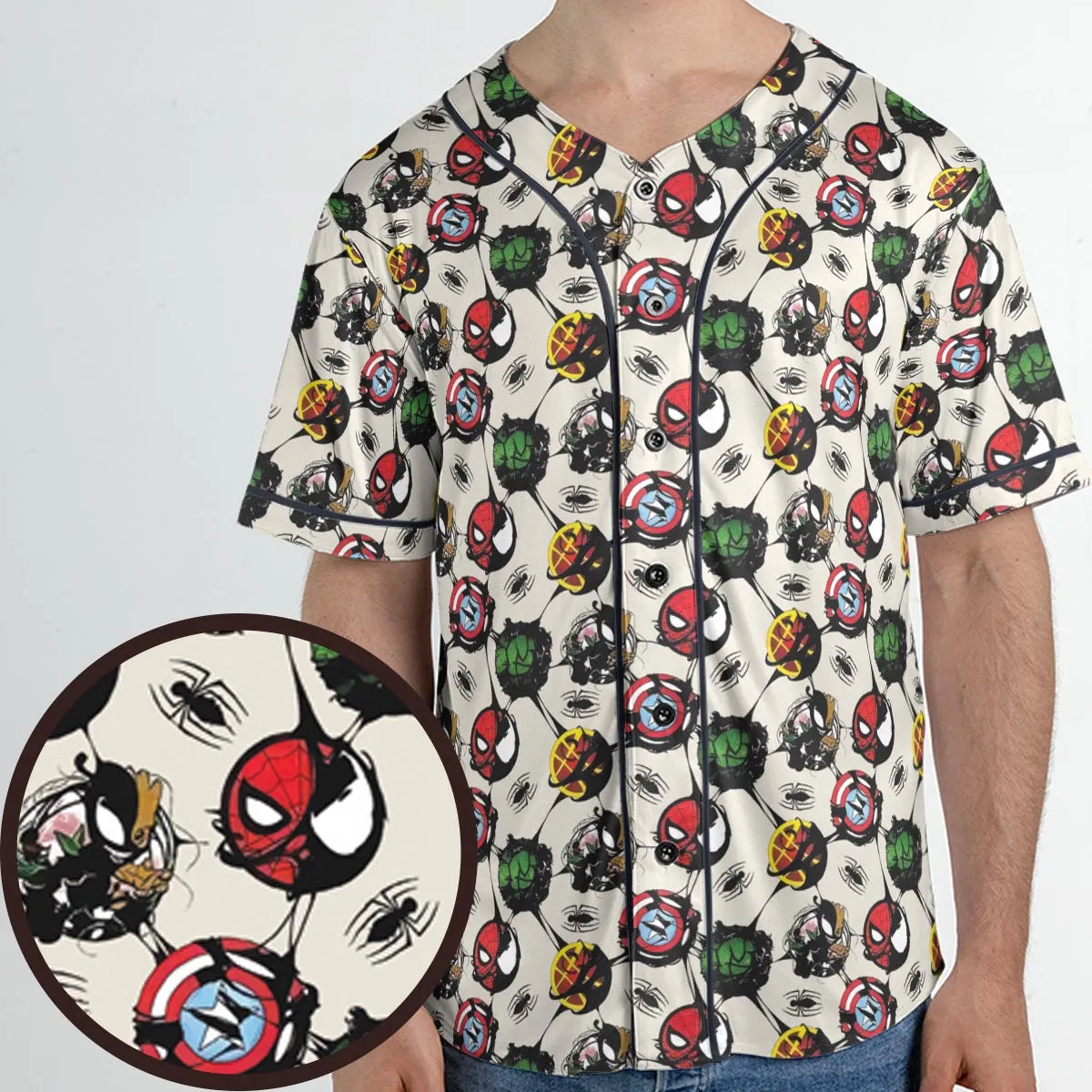 Teenage Mutant Ninja Turtles Pattern Unisex Baseball Jersey