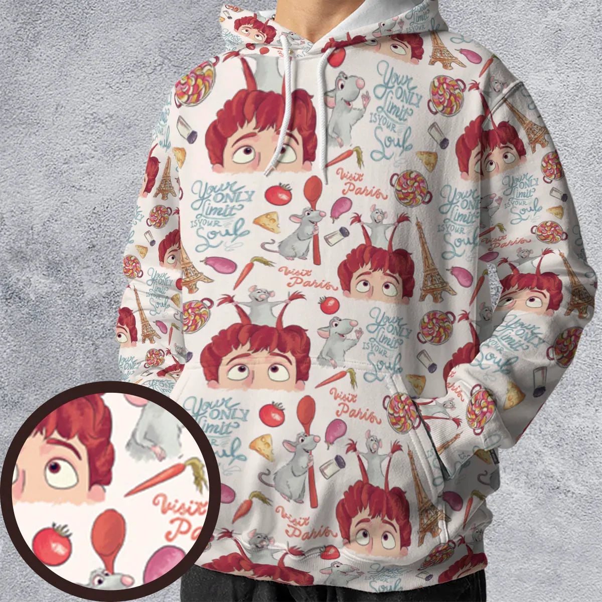 Cute Controller Ratatouille All-over Print Hoodie