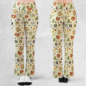 Ghiblipalooza Ghibli Themed Flare Leggings