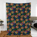 Tropical Dice DnD Fleece Blanket