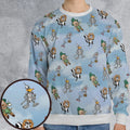 The Wizard Of Draws Looney Tunes All-over Print Sweatshirt