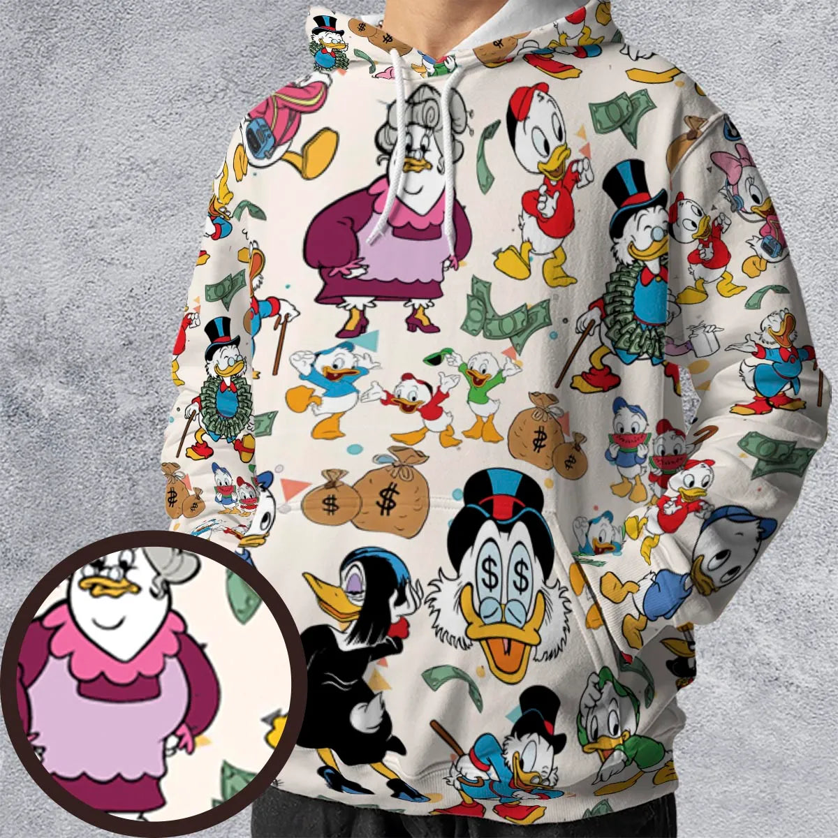 Donald Huey Dewey Ducktales All-over Print Hoodie