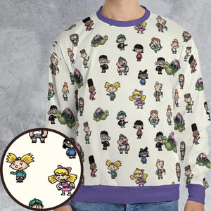 Hey Arnold Characters All-over Print Sweatshirt