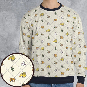 Final Fantasy Sleeping Creatures Pattern All-over Print Sweatshirt