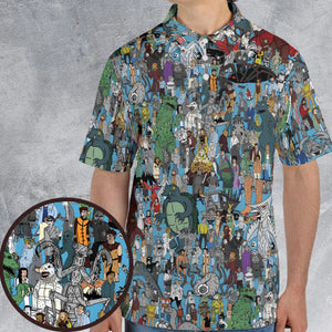Where's Servo MST3K AOP Men/Women Polo Shirt