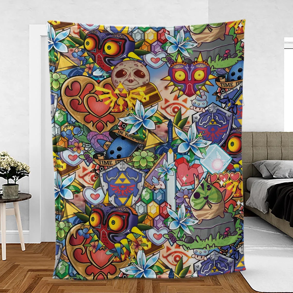 A Majora's Mask The Legend of Zelda Fleece Blanket