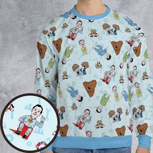 All-over Print Sweatshirt - CUGUEVFR -  - 1