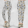 Cat the Gamer Pattern Legging