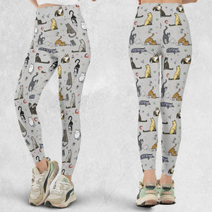 Cat the Gamer Pattern Legging