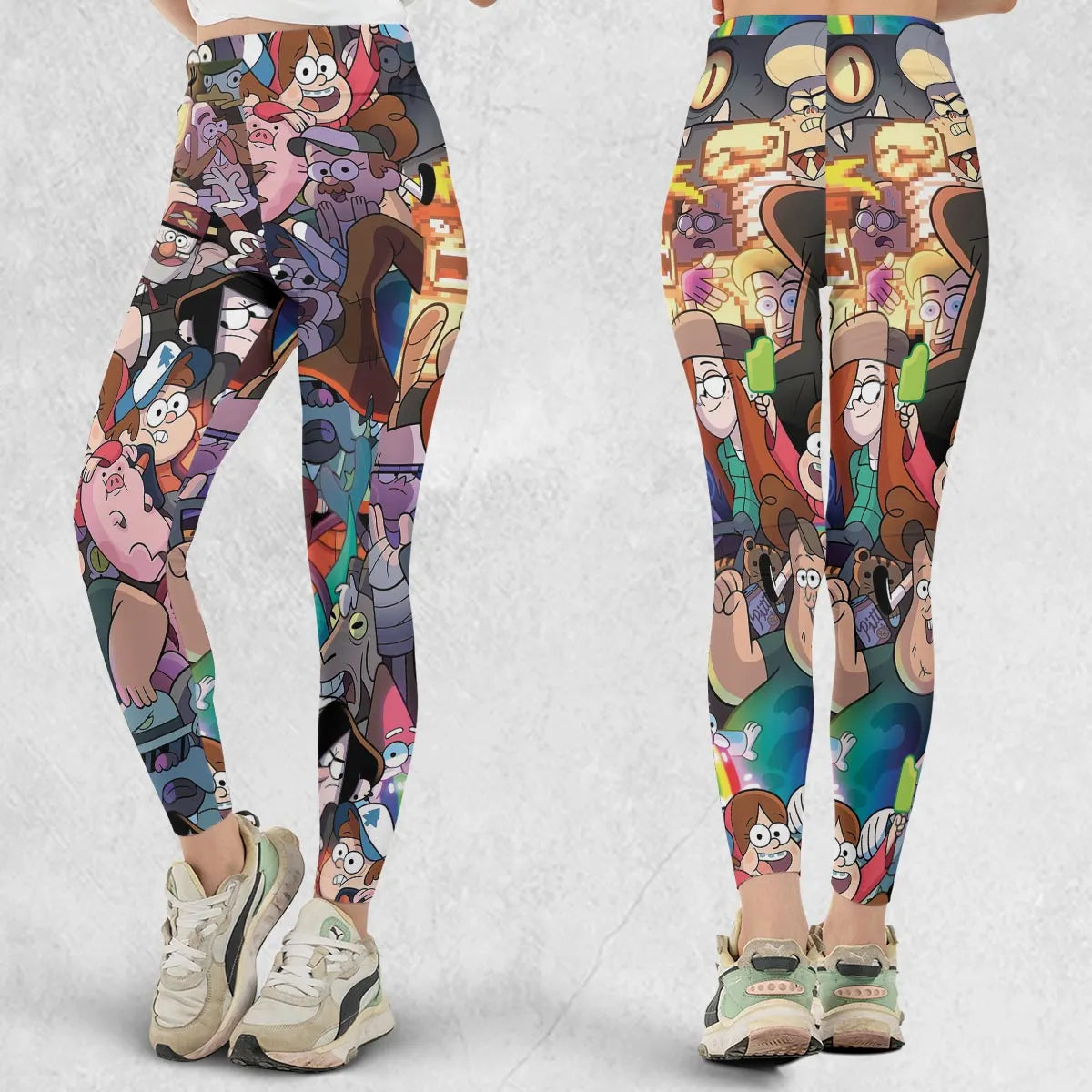Gravity Falls Characters Pattern Legging