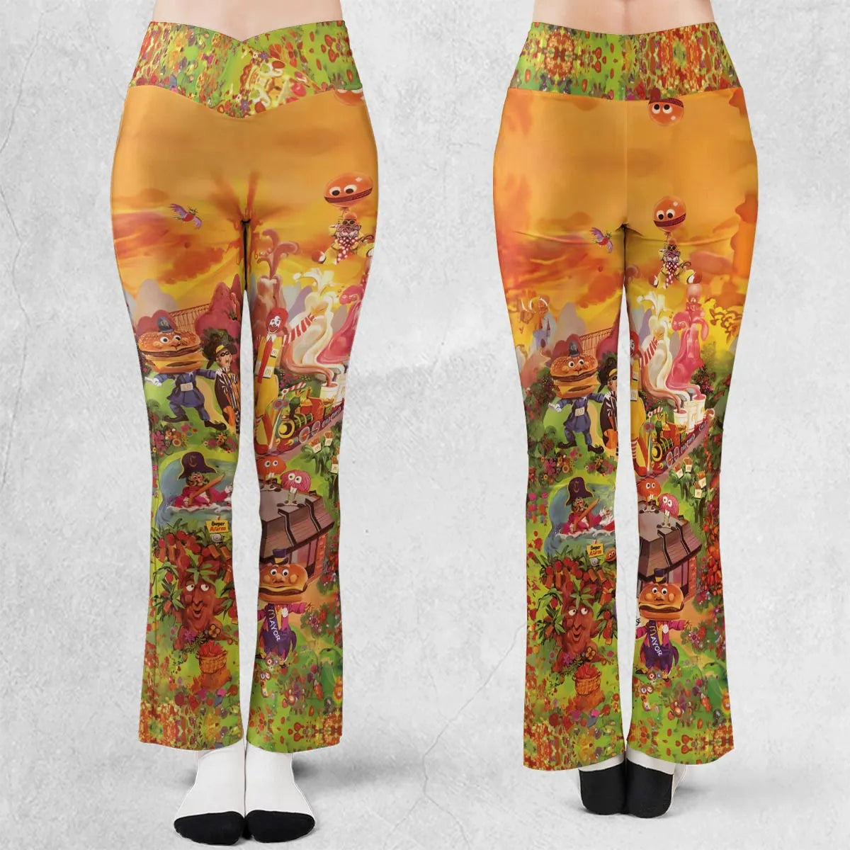 Wonder Foodland The Siege Of Mcdonaldland Flare Leggings