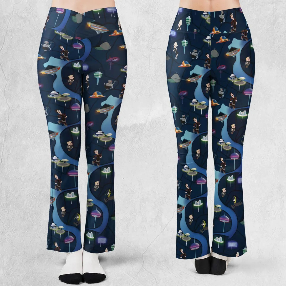 City of The Future The Jetsons Flare Leggings