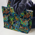 Monsters Mayhem and The Mystery Machine Scooby Doo Large Tote Bag