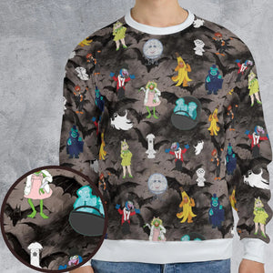 Muppet Haunted All-over Print Sweatshirt