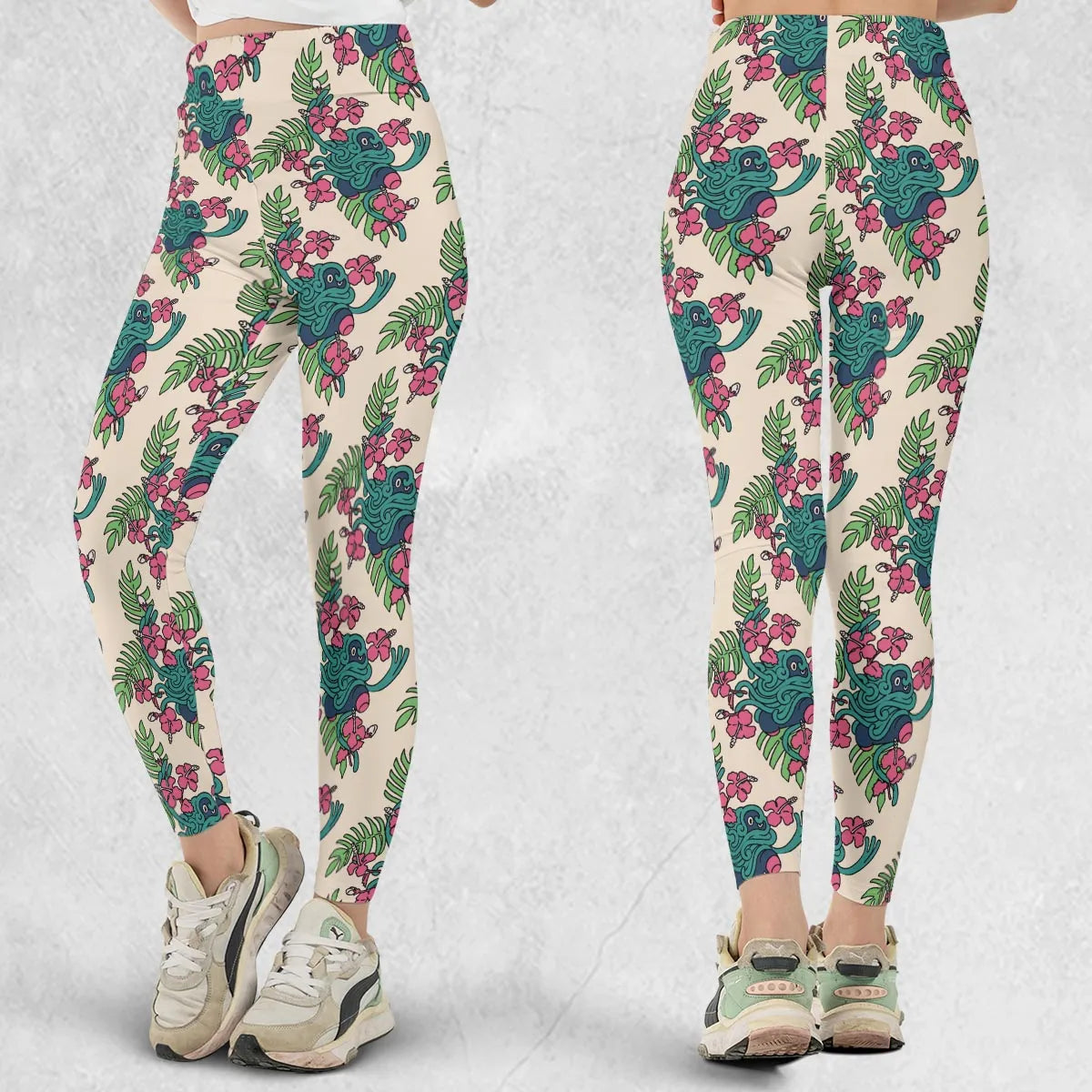 Tropical Tangrowth Pokemon Legging
