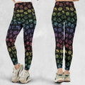 DnD Rainbow Dice Set Pattern Legging