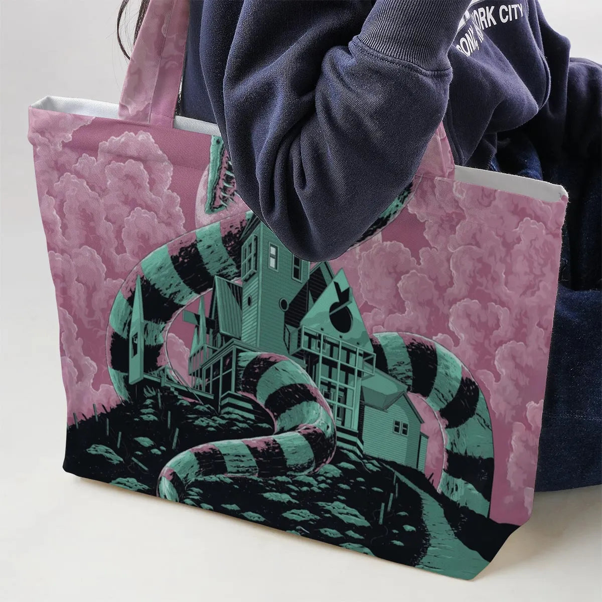 Beetlejuice Large Tote Bag