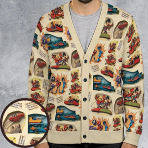 Retro Cartoons The Impossibles Cardigan