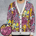 Homer Simpson In Flower Bush The Simpsons Cardigan