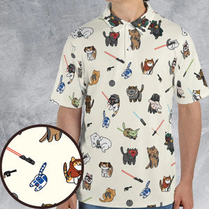 Star Wars Characters As Cats AOP Men/Women Polo Shirt