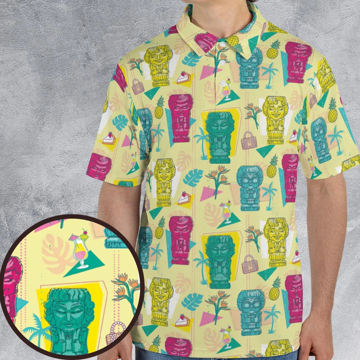 Golden Girls Tiki Shack Aloha AOP Men/Women Polo Shirt