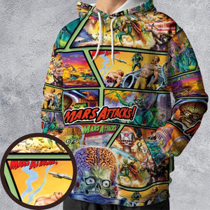 Ack! Ack! Ack! Mars Attacks All-over Print Hoodie