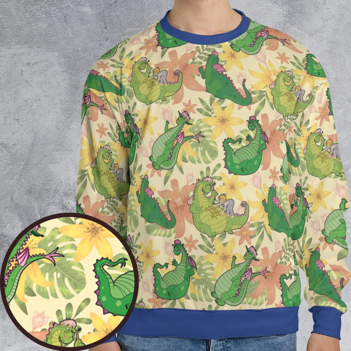 Elliott Dragon Pete's Dragon All-over Print Sweatshirt