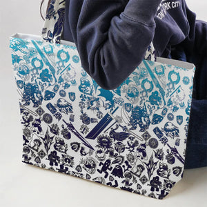Blue Moggle Final Fantasy Large Tote Bag