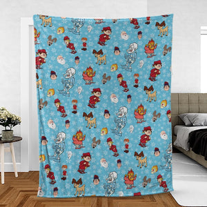 A Miser Brothers The Year Without a Santa Claus Fleece Blanket