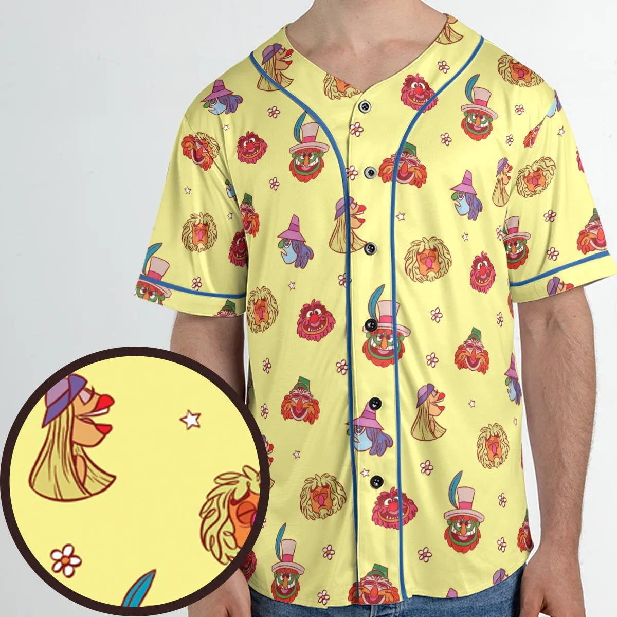 The Electric Mayhem Characters The Muppet Show Unisex Baseball Jersey