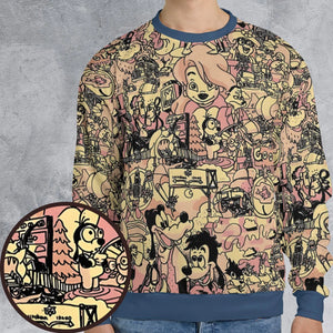 Goofy Movie Collage All-over Print Sweatshirt