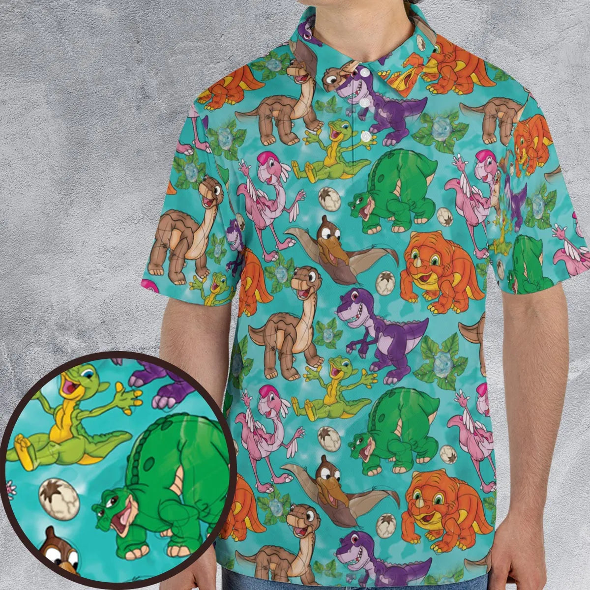 Squad Goals The Land Before Time AOP Men/Women Polo Shirt