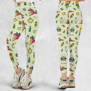 H.R. Pufnstuf Characters Sid and Marty Legging