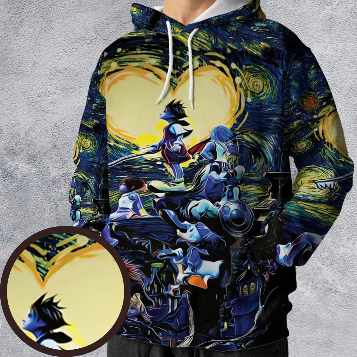 Kingdom Hearts Starry Night All-over Print Hoodie