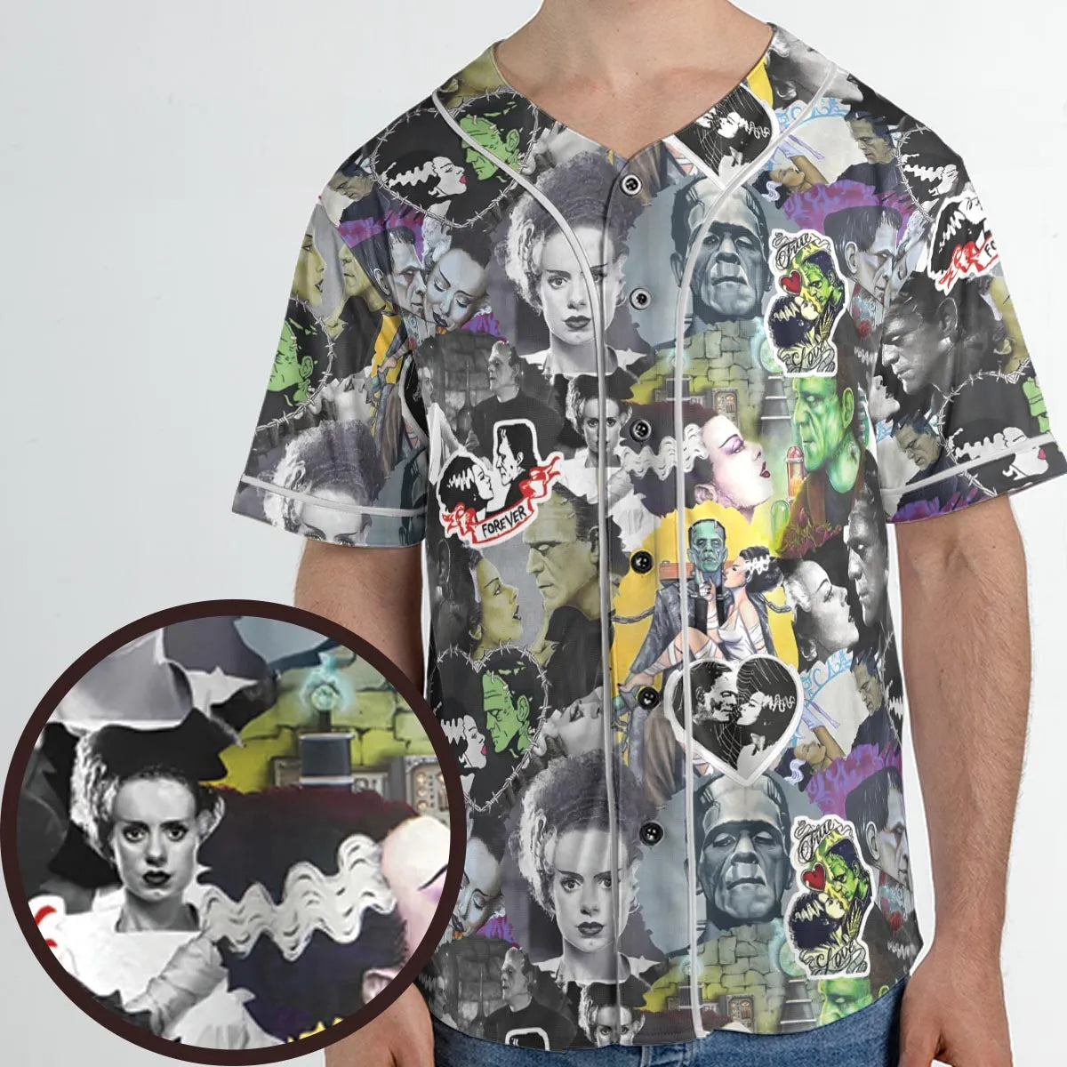 Forever Frankenstein Unisex Baseball Jersey